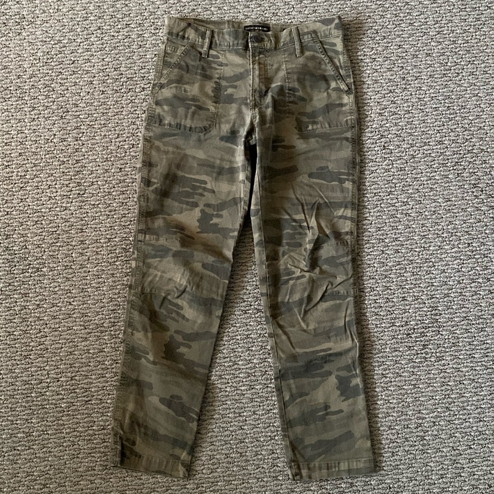 Lucky Brand camouflage cargo pants